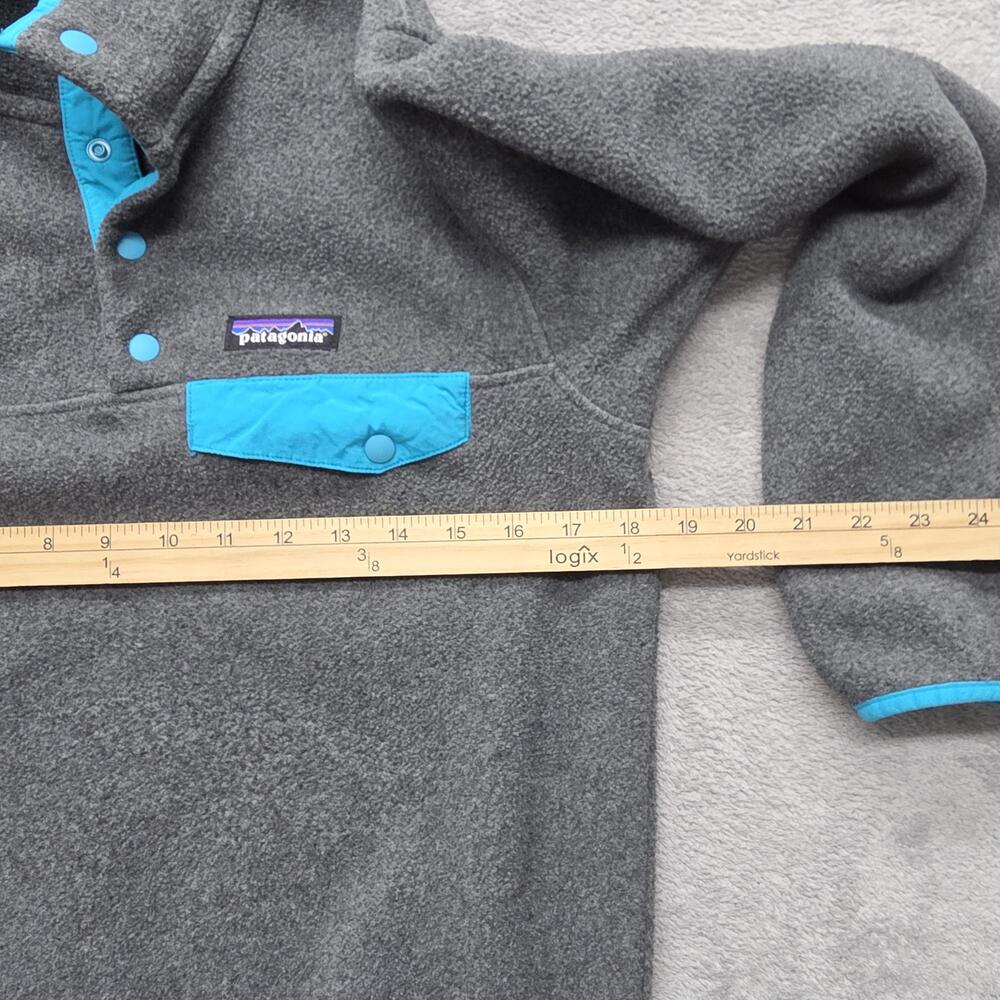 Patagonia Sweater Women's Lightweight Synchilla Snap-T Fleece Pullover 2XS Gray - Picture 6 of 7
